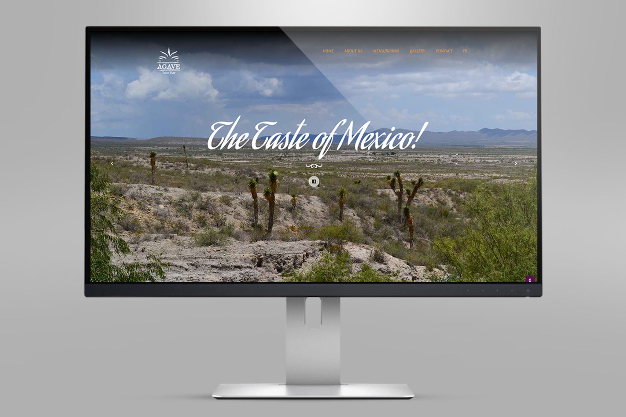 An application example of WordPress website for Agave Taco Bar